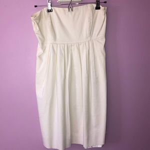 Strapless White Mini Dress